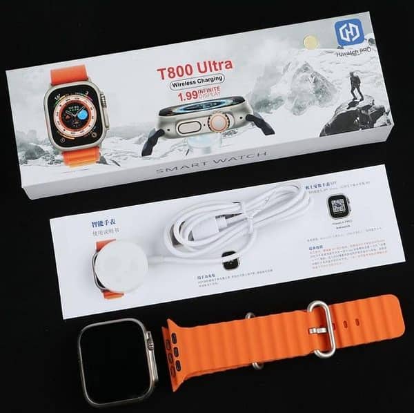 T800 Ultra Smart Watch Series 8 | latest Design updated with wireless charger - Trendup Store